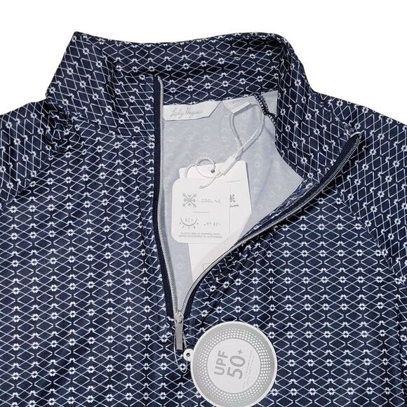 Lady Hagen Golf Pullover 1/4 Zip Long Sleeve Shirt Women Size XS UPF 50 Blue NEW - Picture 4 of 15